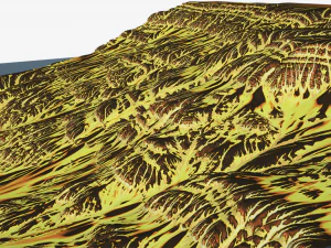 Terreno montanhoso de desenho animado Modelo 3D