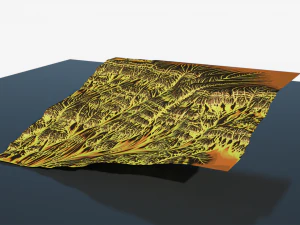 Terreno montanhoso de desenho animado Modelo 3D