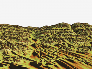 Cartoon mountain terrain 3D Model