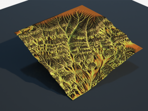Cartoon mountain terrain 3D Model