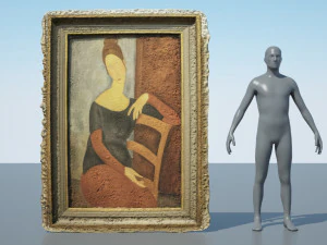 Modigliani'nin sıradaki resim grubu 3D Model