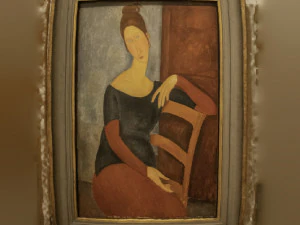 Grupo Modigliani de pinturas em linha Modelo 3D