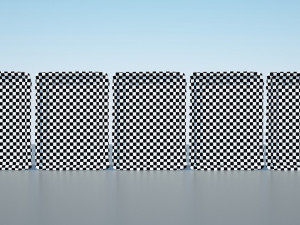 Modigliani group of paintings in row 3D Model