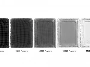 Grupo Modigliani de pinturas em linha Modelo 3D