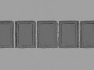 Grupo Modigliani de pinturas em linha Modelo 3D