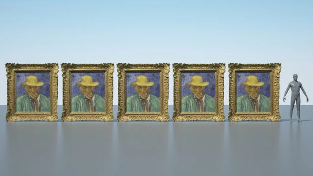 Vincent van Gogh - Retrato de um campon&ecirc;s Modelo 3D .c4d .max .obj .3ds .fbx .stl .blend 