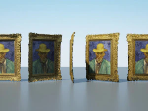Vincent van Gogh - Retrato de um campon&ecirc;s Modelo 3D