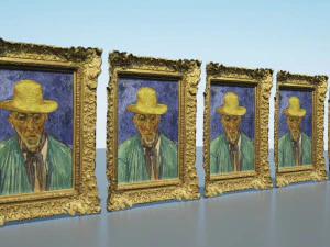 Vincent van Gogh - Retrato de um campon&ecirc;s Modelo 3D