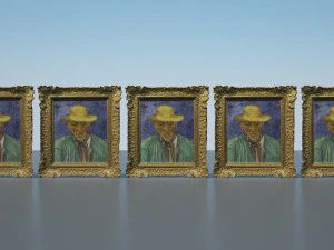 Vincent van Gogh - Retrato de um campon&ecirc;s Modelo 3D