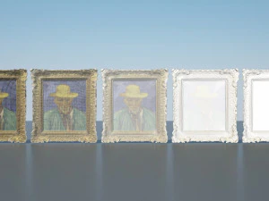 Vincent van Gogh - Retrato de um campon&ecirc;s Modelo 3D