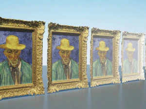 Vincent van Gogh - Retrato de um campon&ecirc;s Modelo 3D