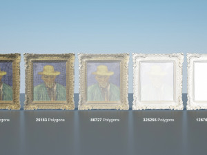 Vincent van Gogh - Portrait of a Peasant 3D 모델