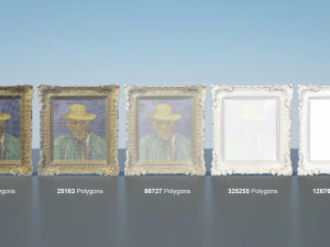 Vincent van Gogh - Retrato de um campon&ecirc;s Modelo 3D