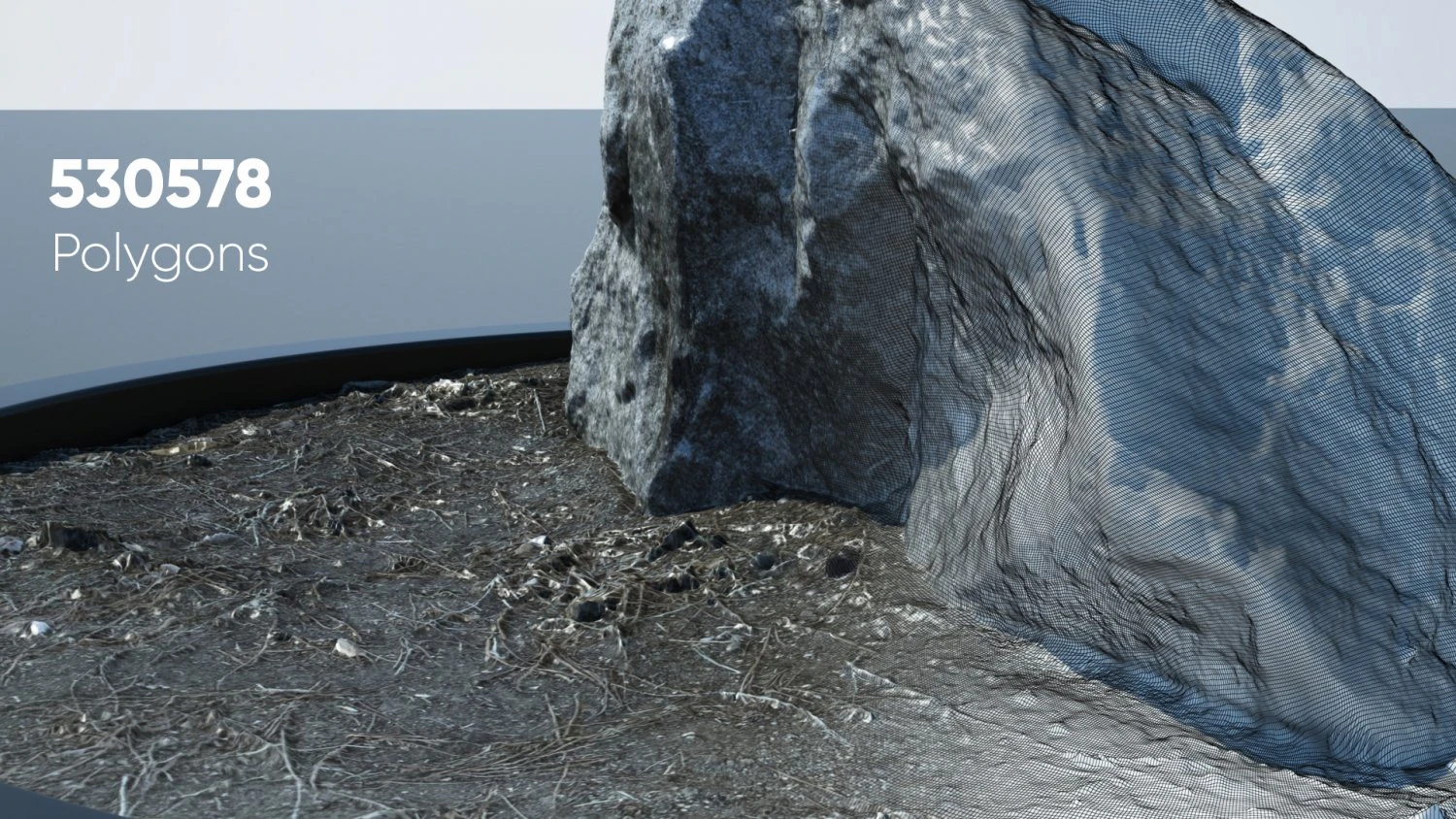 Rock - 02 3D Model .c4d .max .obj .3ds .fbx .stl .blend 