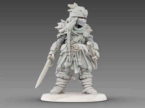 Guerreiro tecido Modelo 3D