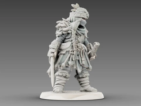 Guerreiro tecido Modelo 3D