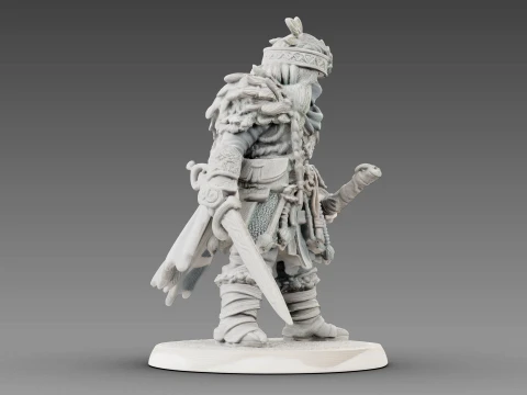 Guerreiro tecido Modelo 3D