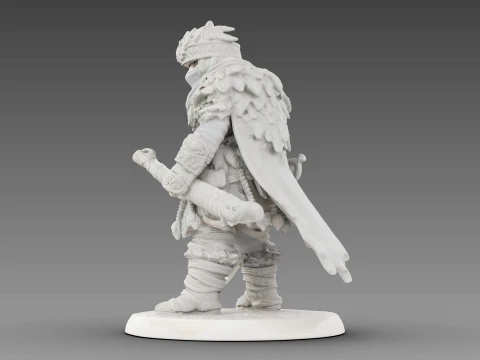 Guerreiro tecido Modelo 3D