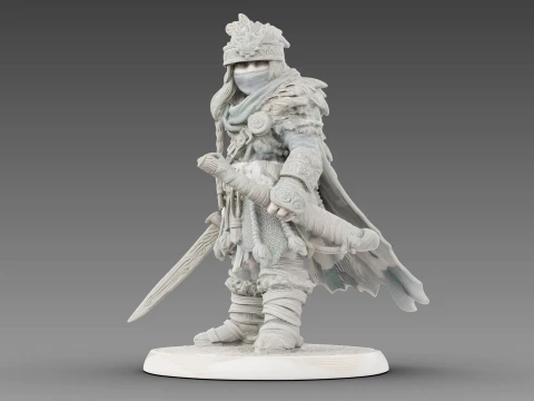 Guerreiro tecido Modelo 3D