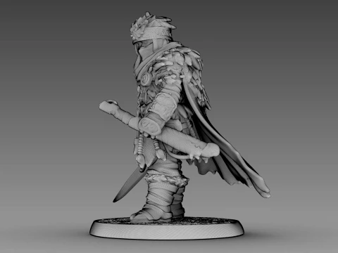 Guerreiro tecido Modelo 3D