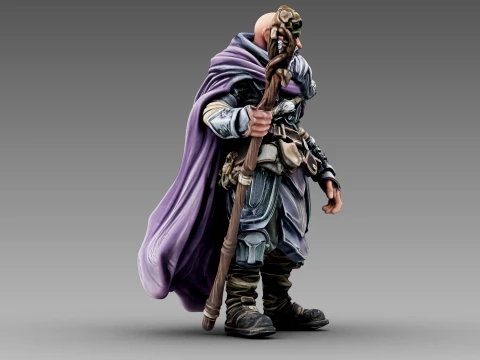 The Wandering Greybeard 3D Model