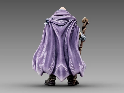 The Wandering Greybeard 3D Model