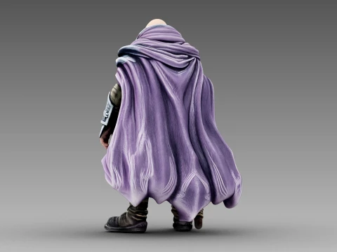 The Wandering Greybeard 3D Model