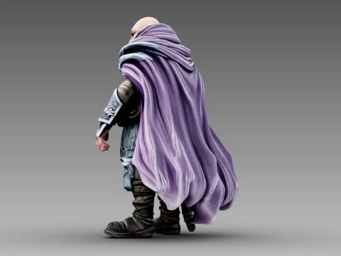 The Wandering Greybeard 3D Model