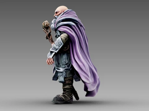 The Wandering Greybeard 3D Model