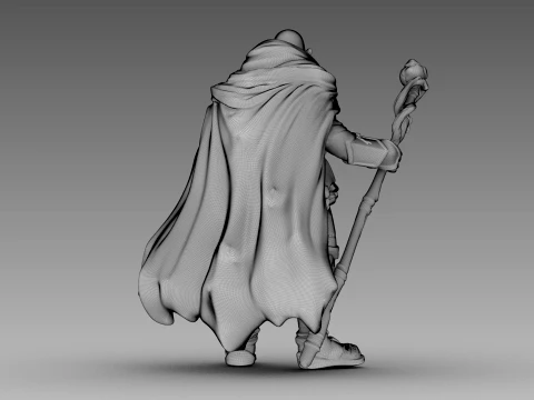 The Wandering Greybeard 3D Model