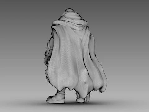 The Wandering Greybeard 3D Model