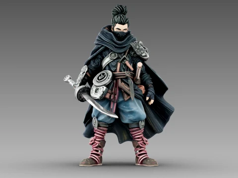 Steel Shadow Warrior 3D Model