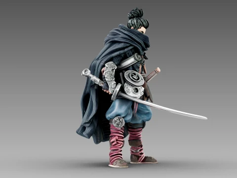Steel Shadow Warrior 3D Model