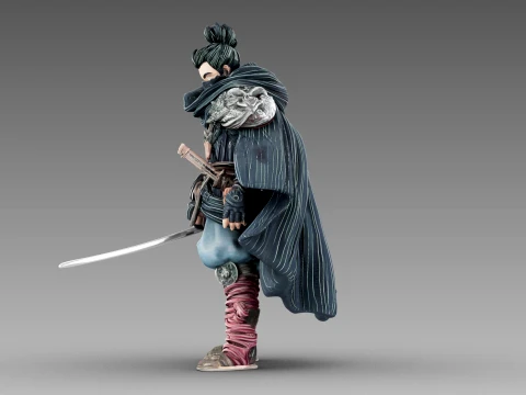 Steel Shadow Warrior 3D Model