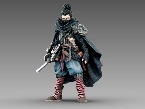 Steel Shadow Warrior 3D Model