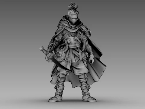 Steel Shadow Warrior 3D Model