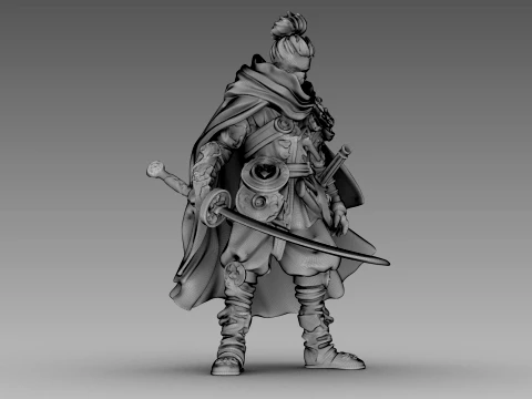 Steel Shadow Warrior 3D Model