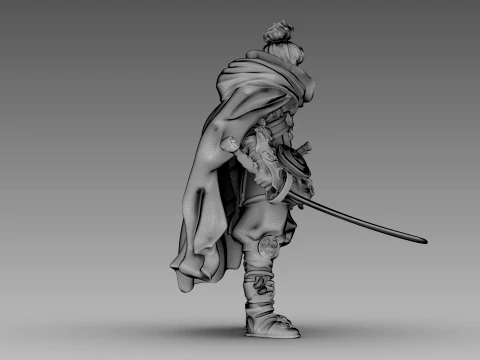 Steel Shadow Warrior 3D Model