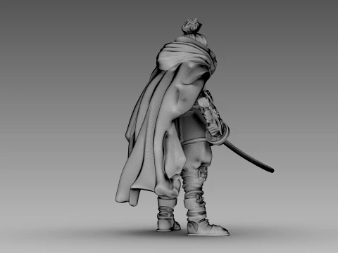 Steel Shadow Warrior 3D Model