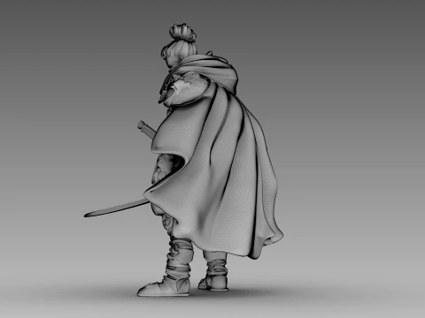 Steel Shadow Warrior 3D Model