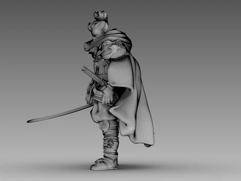 Steel Shadow Warrior 3D Model