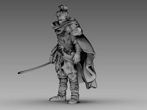 Steel Shadow Warrior 3D Model