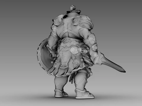 Stonebound Warlord 3D Model