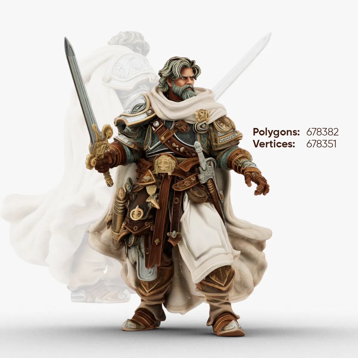 Ironbound Knight 3D Model .c4d .max .obj .3ds .fbx .stl .blend