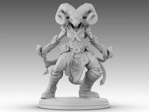 Ivory Horned Sentinel 3D Model