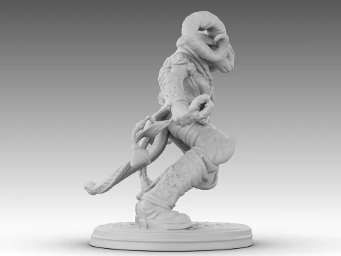Ivory Horned Sentinel 3D Model