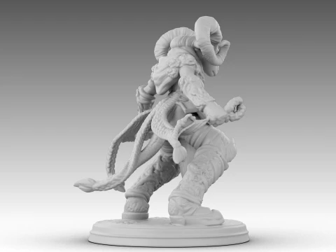 Ivory Horned Sentinel 3D Model