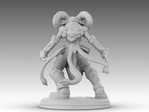 Ivory Horned Sentinel 3D Model