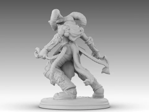 Ivory Horned Sentinel 3D Model