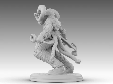 Ivory Horned Sentinel 3D Model